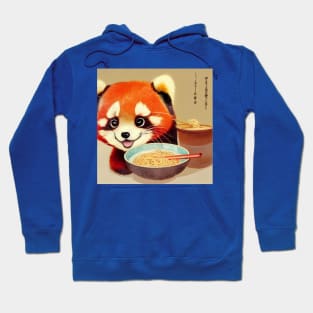 Kawaii Red Panda Eating Ramen Hoodie